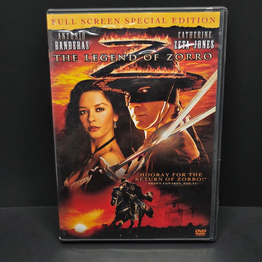 The Legend of Zorro DVD Full Screen Special Edition Antonio Banderas Action Film